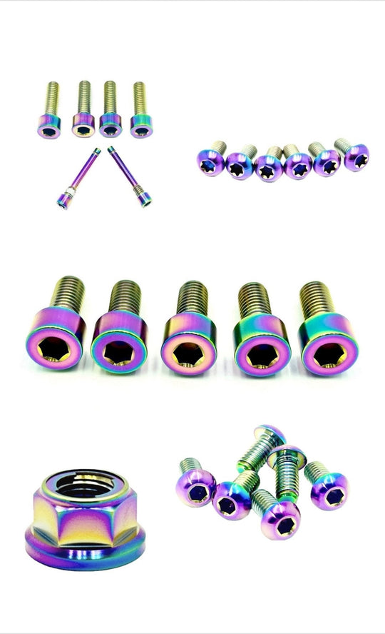 Front and Rear Wheel Titanium Bolt Kit for Surron, Talaria, Segway, 79 Bike, E-Ride Pro - Electrix