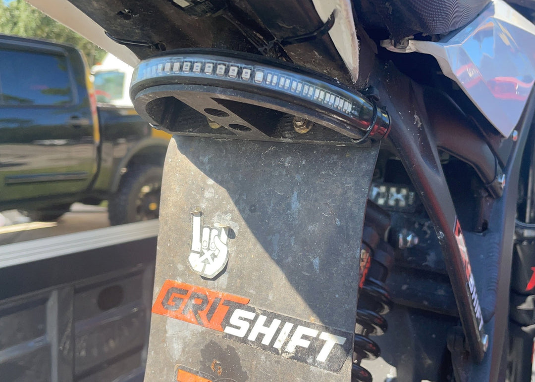 GritShift Sur Ron & Segway LED Tail Light Mount (w/ Mud Guard Mount) - Electrix