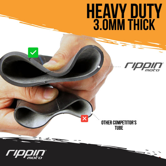 Rippin Moto 110/100-18 (4.5 x 18) Heavy Duty 18" Inner Tube 3mm Thick - Electrix