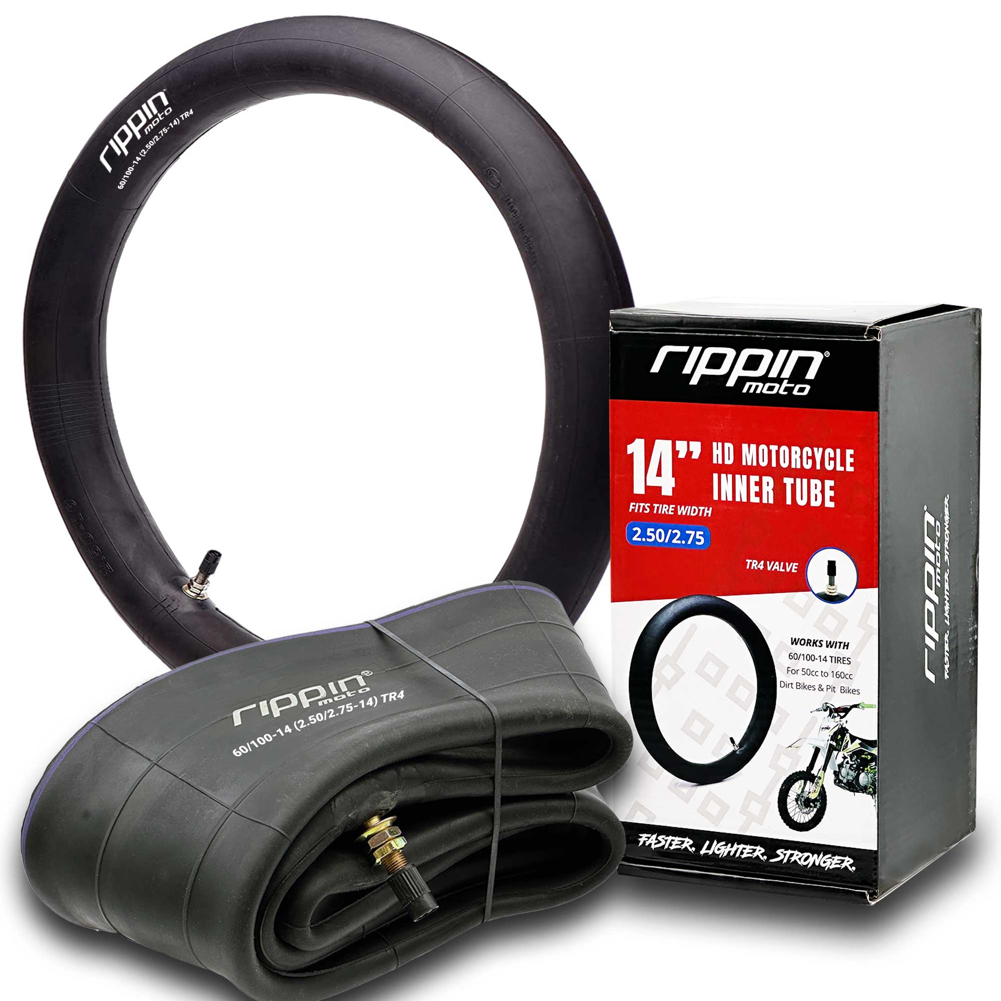 Rippin Moto 60/100-14 (2.50/2.75-14) Heavy Duty 14" Inner Tube 3mm Thick - Electrix