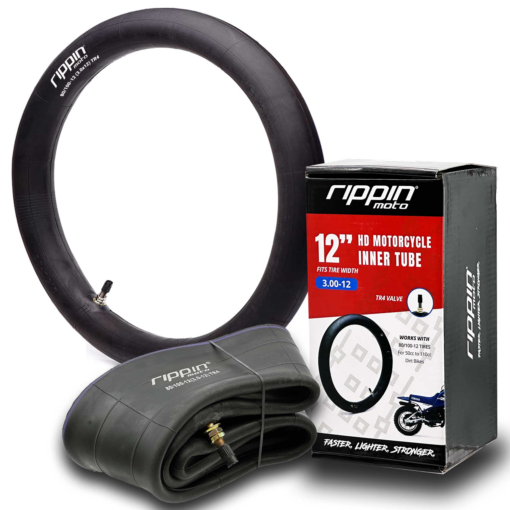 Rippin Moto 80/100-12 (3.0-12) Heavy Duty Inner Tube 3mm Thick - Electrix