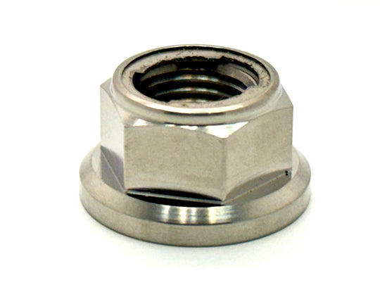 Titanium Rear Axle/ Motor Shaft Nut - M12x1.25 Metal Locking Nut - Electrix